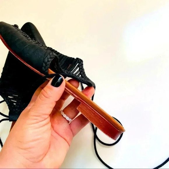 Free People Dana Woven Pointy Toe Flat Shoes - Picture 7 of 7